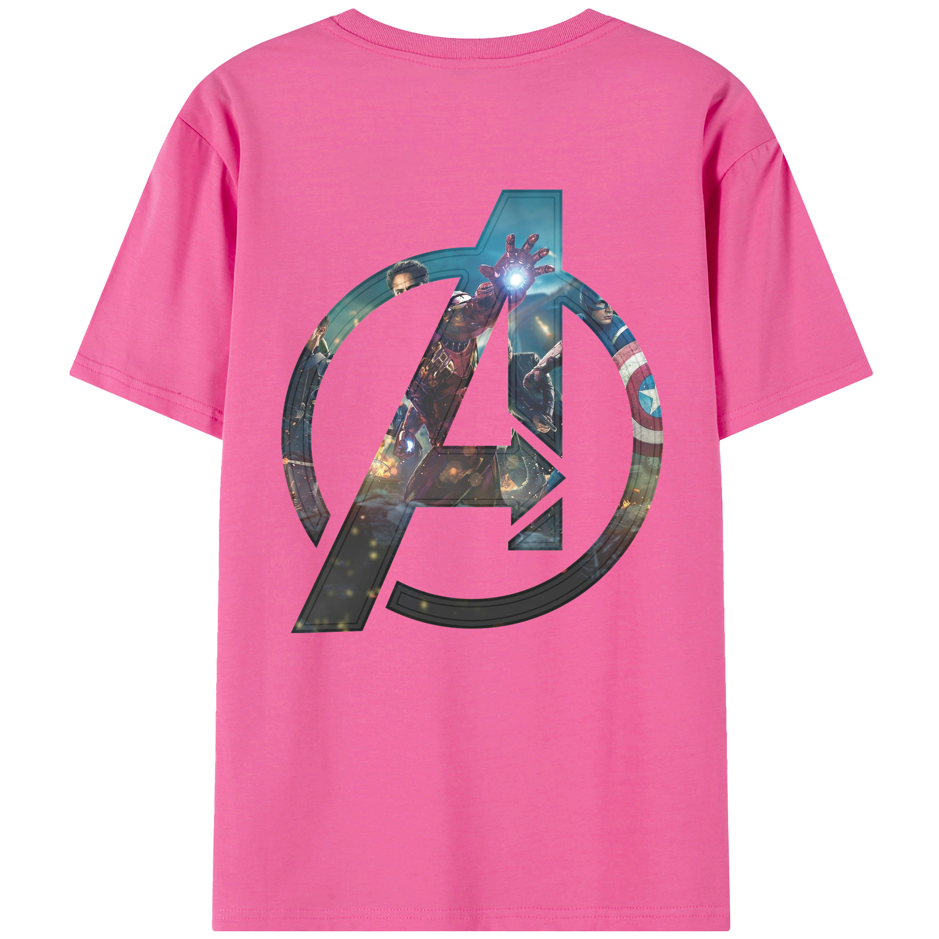 （画像用） アベンジャーズ The Avengers レディース半袖Tシャツ(バックプリント)